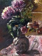 Lovis Corinth Chrysanthemums and Roses in a Germany oil painting artist